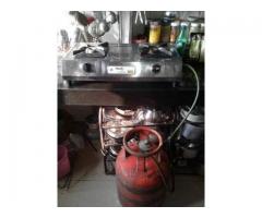 doubleburnergas stove with cylinder - Image 1/2