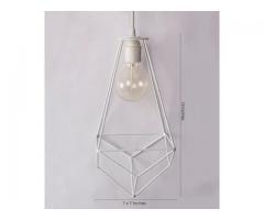 White Iron Pendant Lights (Hanging Lights) - Image 1/2