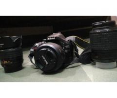 Nikon D5200 with 35mm Prime lens, 18-55mm,55-200mm lens - Image 3/4