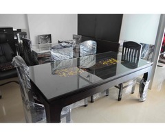 Pure Sagwan Dining Table with the Modern look - Image 1/2
