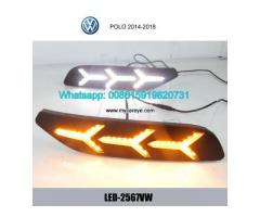 VW POLO LED DRL day time running lights driving daylight - Image 1/4